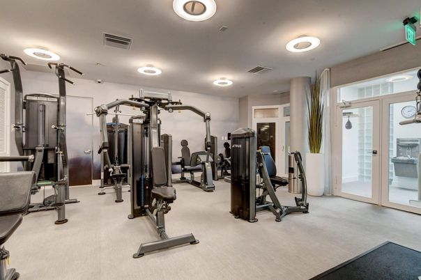 Fitness Equipment, Gym, Interior, Recessed Lighting