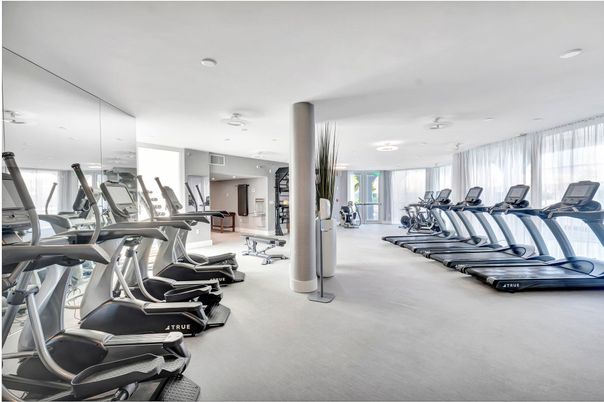 Fitness Equipment, Gym, Interior, Recessed Lighting