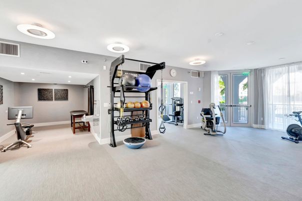 Fitness Equipment, Interior, Recessed Lighting