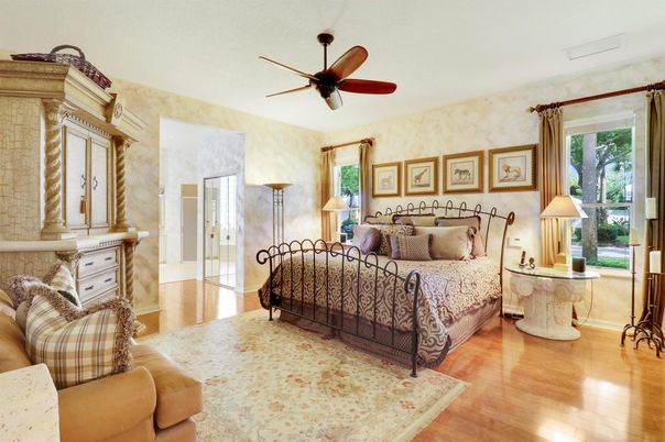 Bedroom, Interior, Wood Texture Flooring