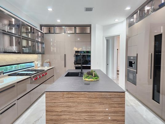 Interior, Kitchen, Recessed Lighting, Stainless Steel Appliances