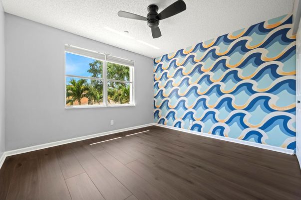 Empty room, Interior, Wood Texture Flooring