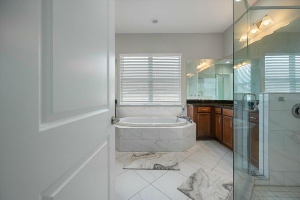 Bathroom, Glass Shower, Interior, Marble