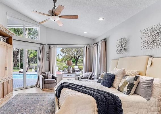 Bedroom, Interior, Recessed Lighting