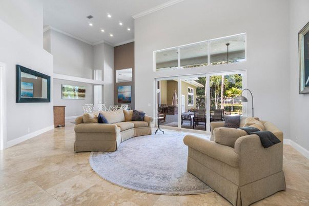 Interior, Living room, Recessed Lighting