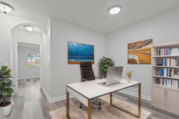 Home Office, Interior, Wood Texture Flooring