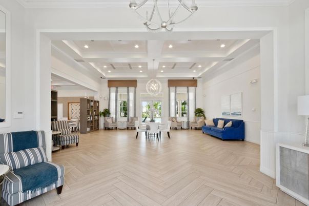 Chandelier, Dining room, Interior, Living room, Pendant Lights, Recessed Lighting, Wood Texture Flooring
