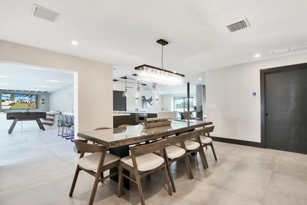 Chandelier, Dining room, Interior, Pendant Lights, Recessed Lighting