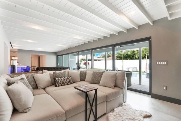 Interior, Living room, Recessed Lighting