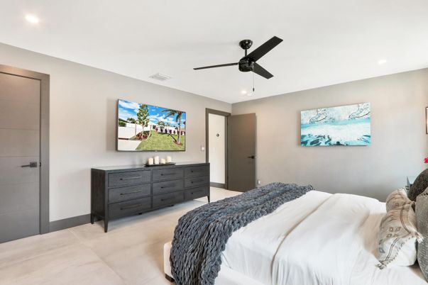 Bedroom, Interior, Recessed Lighting