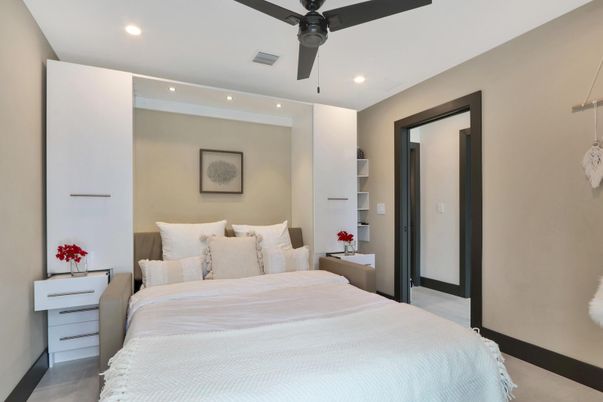 Bedroom, Interior, Recessed Lighting