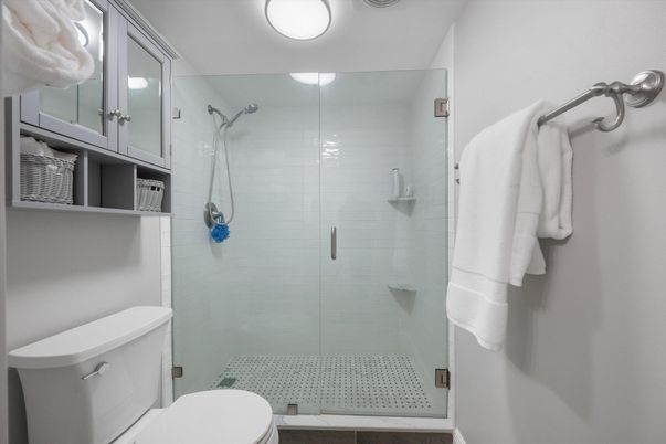 Bathroom, Glass Shower, Interior