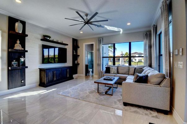 Interior, Living room, Recessed Lighting