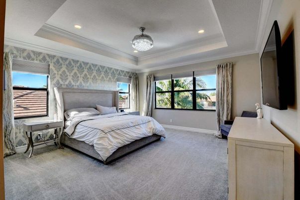 Bedroom, Interior, Recessed Lighting