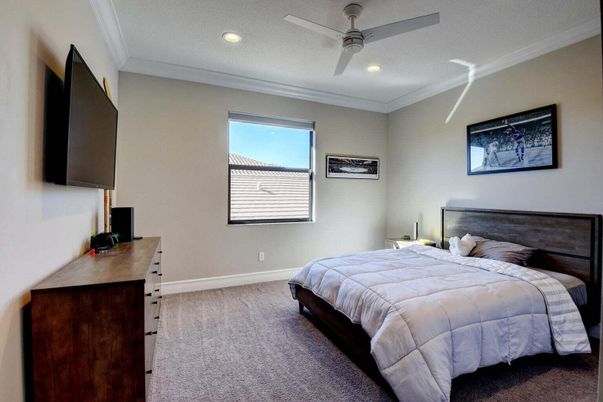 Bedroom, Interior, Recessed Lighting