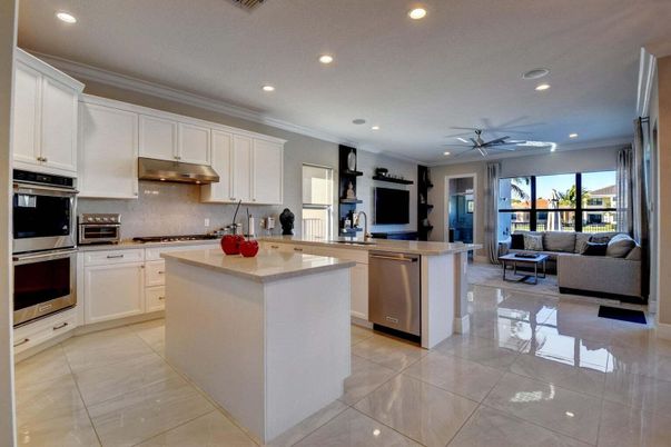Interior, Kitchen, Living room, Recessed Lighting, Stainless Steel Appliances