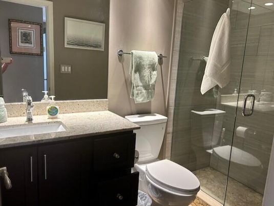 Bathroom, Glass Shower, Interior
