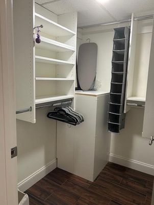 Interior, Walk-in Closets, Wood Texture Flooring