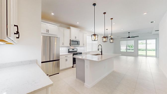 Interior, Kitchen, Pendant Lights, Recessed Lighting