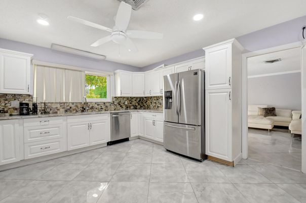 Interior, Kitchen, Recessed Lighting, Stainless Steel Appliances