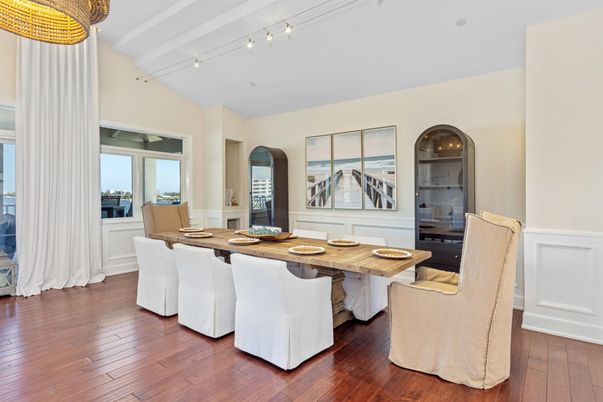 Dining room, Interior, Wood Texture Flooring