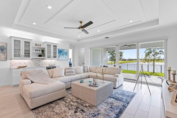 Interior, Living room, Recessed Lighting