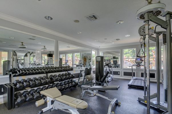 Fitness Equipment, Gym, Interior, Recessed Lighting