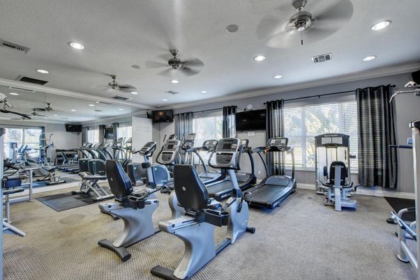 Fitness Equipment, Gym, Interior, Recessed Lighting