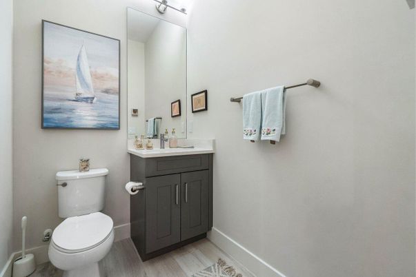 Bathroom, Interior, Wood Texture Flooring
