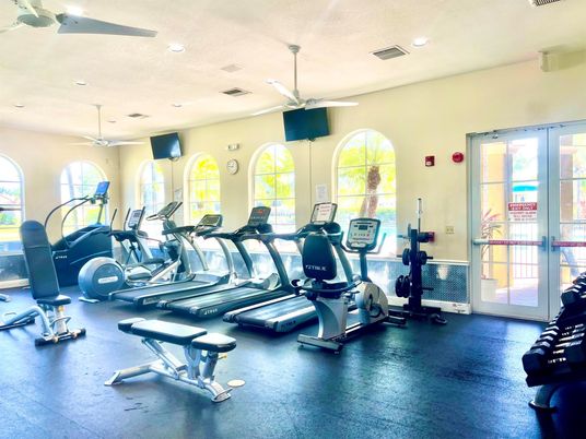 Fitness Equipment, Gym, Interior, Recessed Lighting