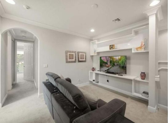 Interior, Living room, Recessed Lighting