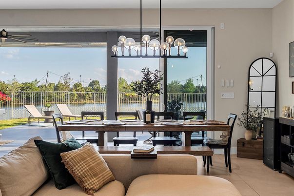 Dining room, Interior, Living room, Pendant Lights, Water