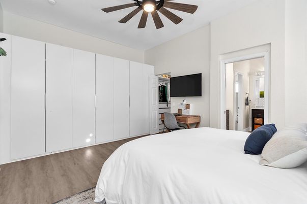 Bedroom, Interior, Wood Texture Flooring