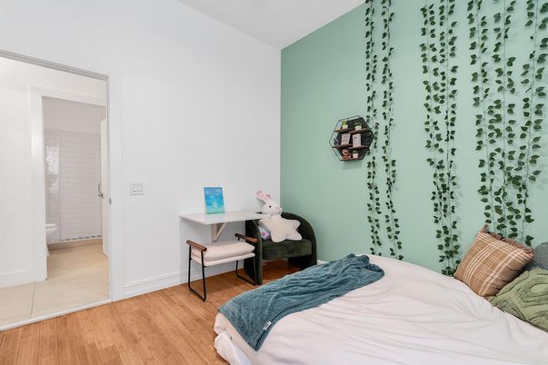 Bedroom, Interior, Wood Texture Flooring