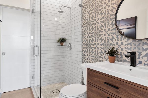 Bathroom, Glass Shower, Interior