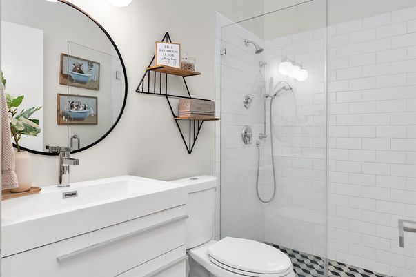 Bathroom, Glass Shower, Interior