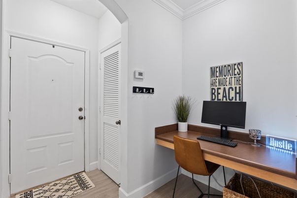 Home Office, Interior, Wood Texture Flooring