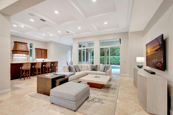 Interior, Kitchen, Living room, Recessed Lighting