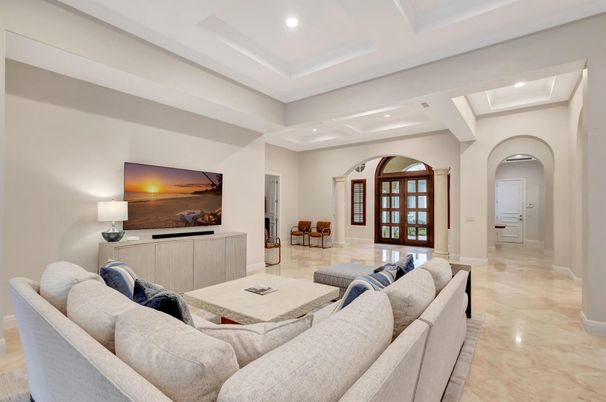 Interior, Living room, Recessed Lighting