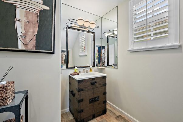 Bathroom, Interior, Wood Texture Flooring
