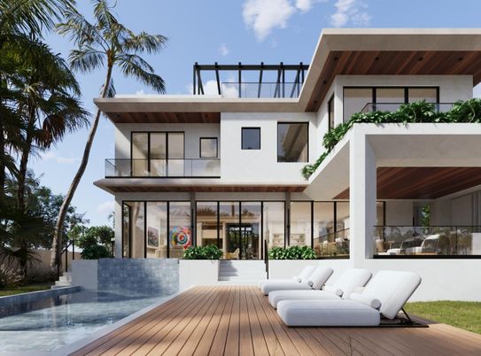 Exterior, Facade, Modern