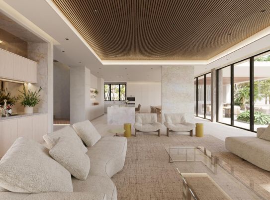Interior, Living room, Recessed Lighting