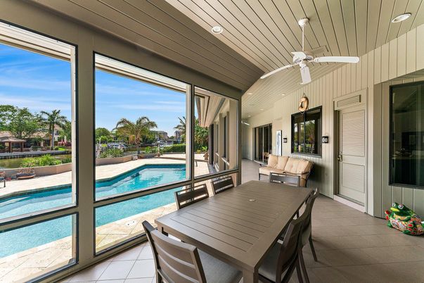 Dining room, Interior, Pool, Sun Room