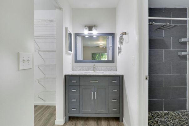 Bathroom, Interior, Wood Texture Flooring