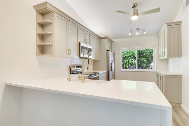 Interior, Kitchen, Wood Texture Flooring