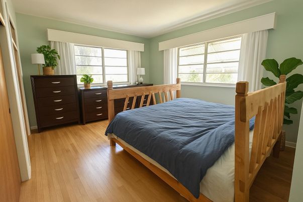 Bedroom, Interior, Wood Texture Flooring
