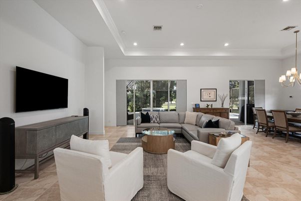 Chandelier, Dining room, Interior, Living room, Recessed Lighting