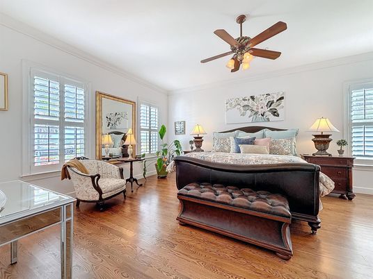 Bedroom, Interior, Wood Texture Flooring