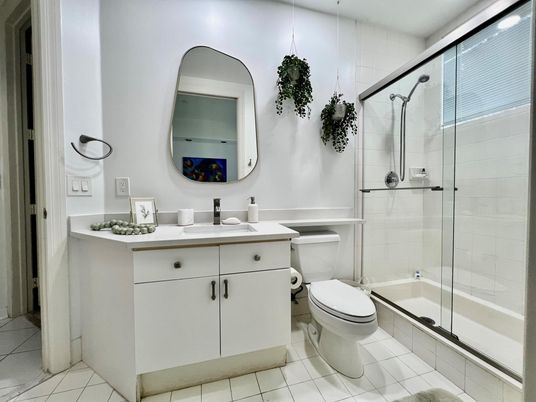 Bathroom, Glass Shower, Interior