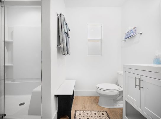 Bathroom, Interior, Wood Texture Flooring